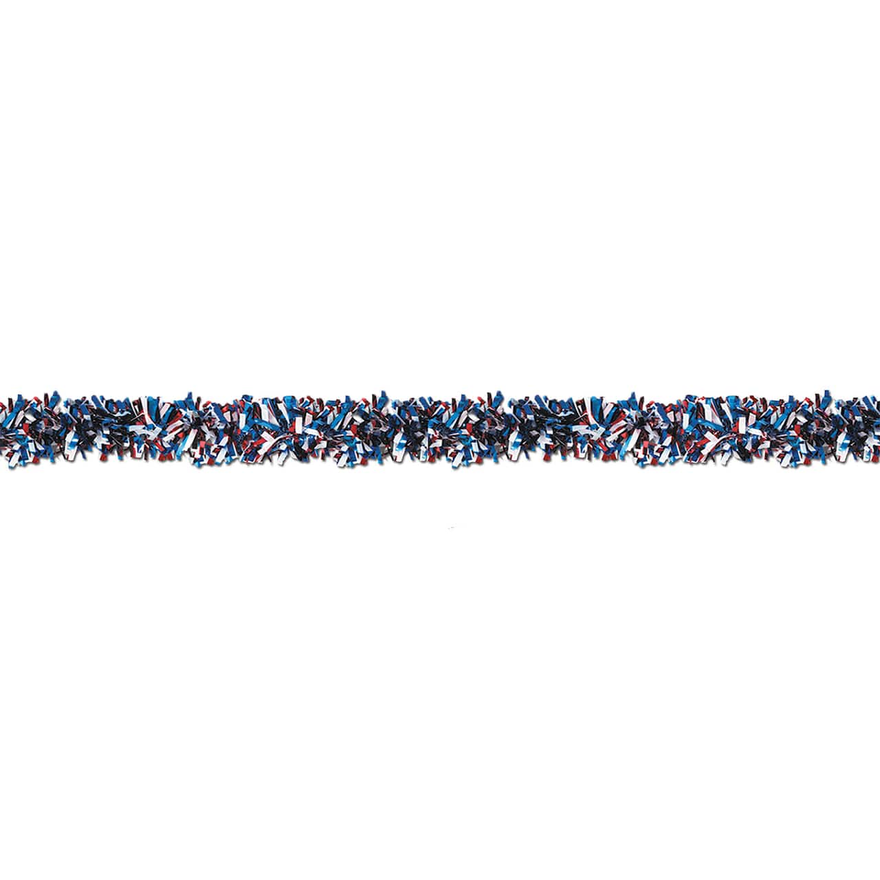 Beistle 15ft. Red, White & Blue 6-Ply Metallic Festooning Garland